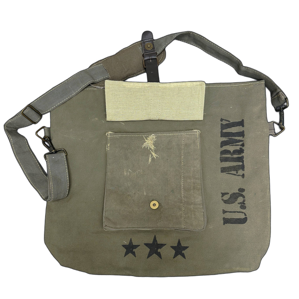 US Army Unisex Recycled Military Tent Crossbody
