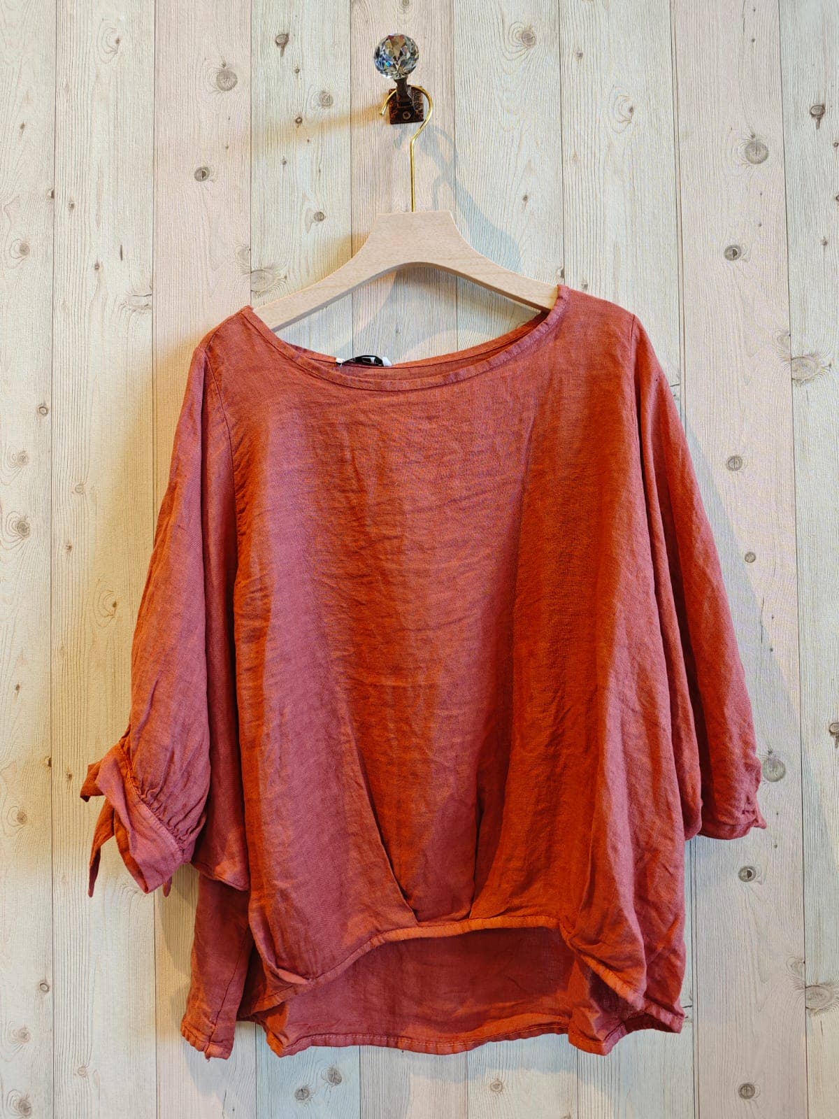 REF 11969 TIE SLEEVE BLOUSE