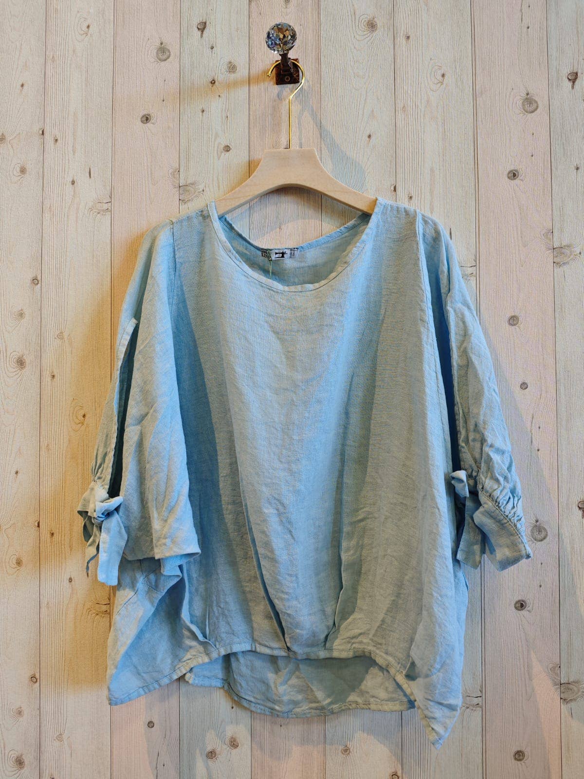 REF 11969 TIE SLEEVE BLOUSE