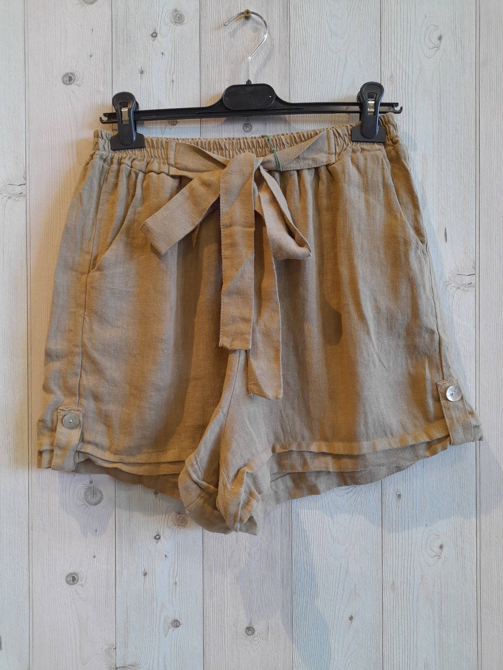 REF 6385 100% LINEN RIBBON SHORTS