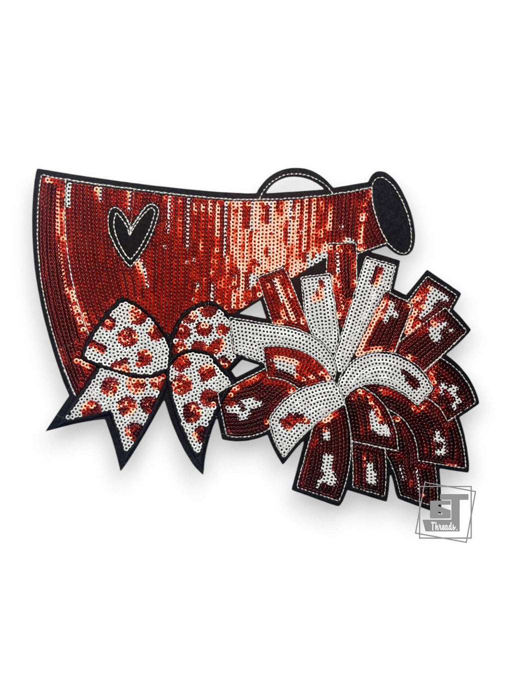 Pink Sequin Cheer Megaphone....Patches Only