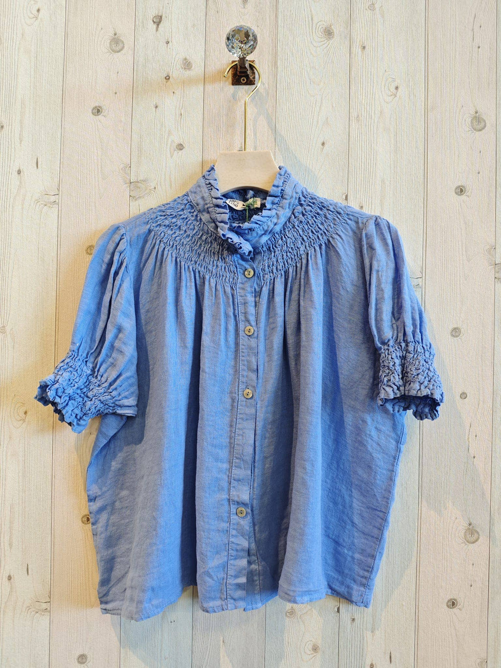 REF 12133 BLOUSE ELASTIC LINEN 100%