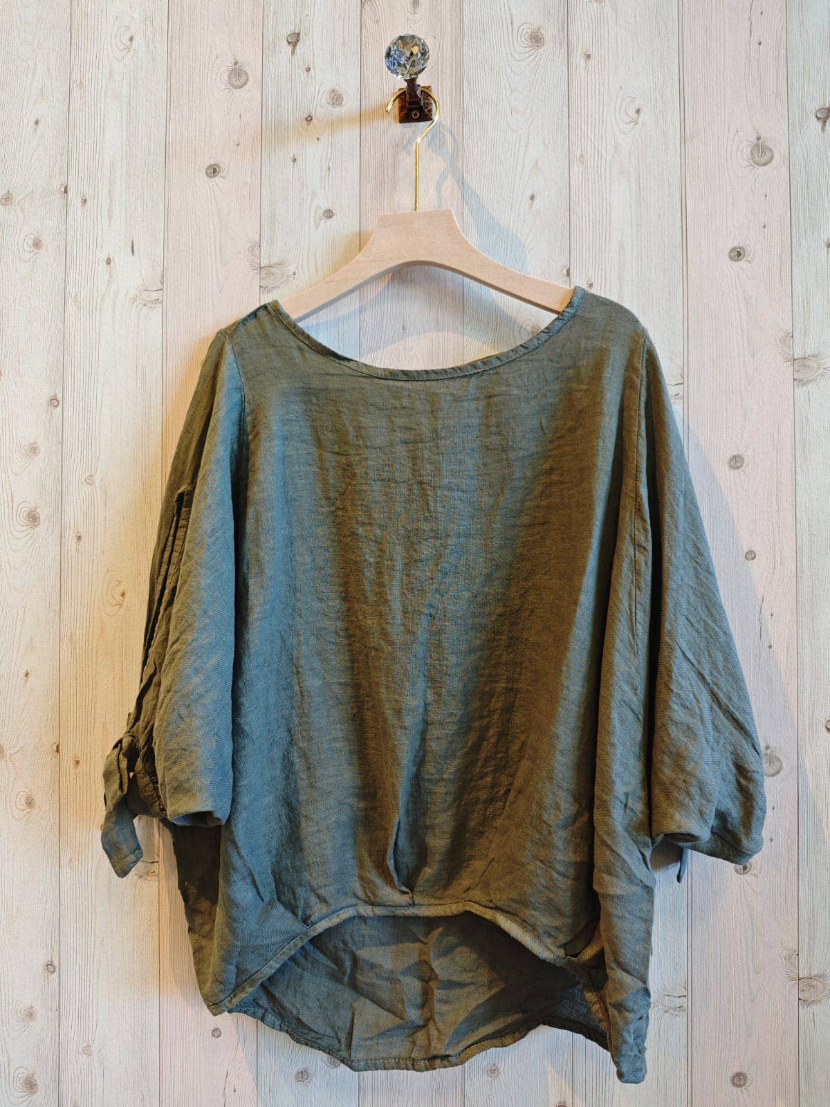 REF 11969 TIE SLEEVE BLOUSE
