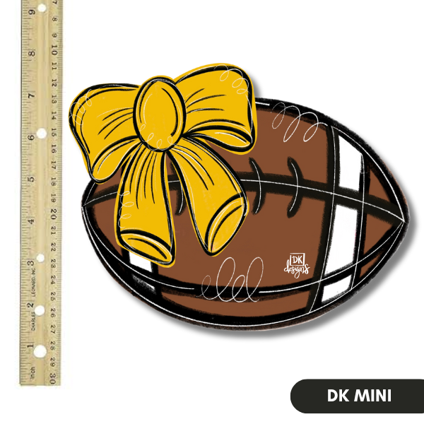 DK FB Bow Yellow Gold and Black Mini