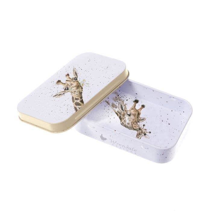 Giraffe Mini Tin - Flowers