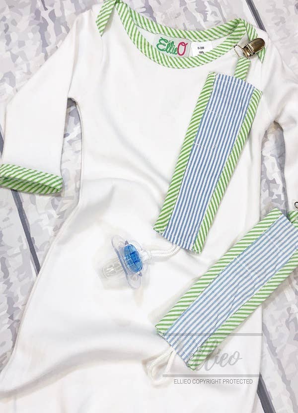 Seersucker Baby Infant Gown