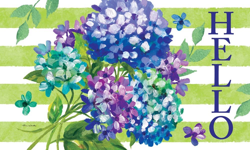 Mat-Striped Hydrangeas
