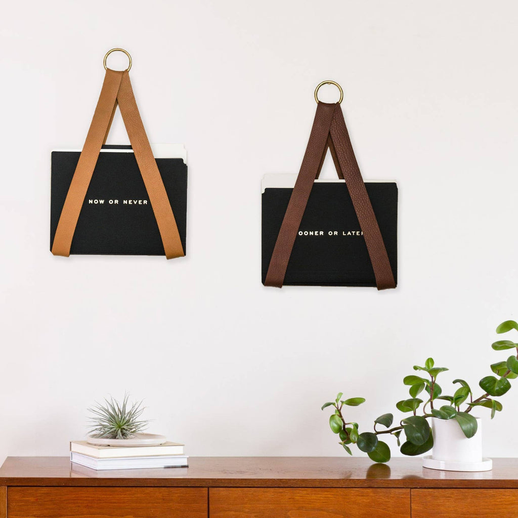 Leather Wall Mount Storage Hanger