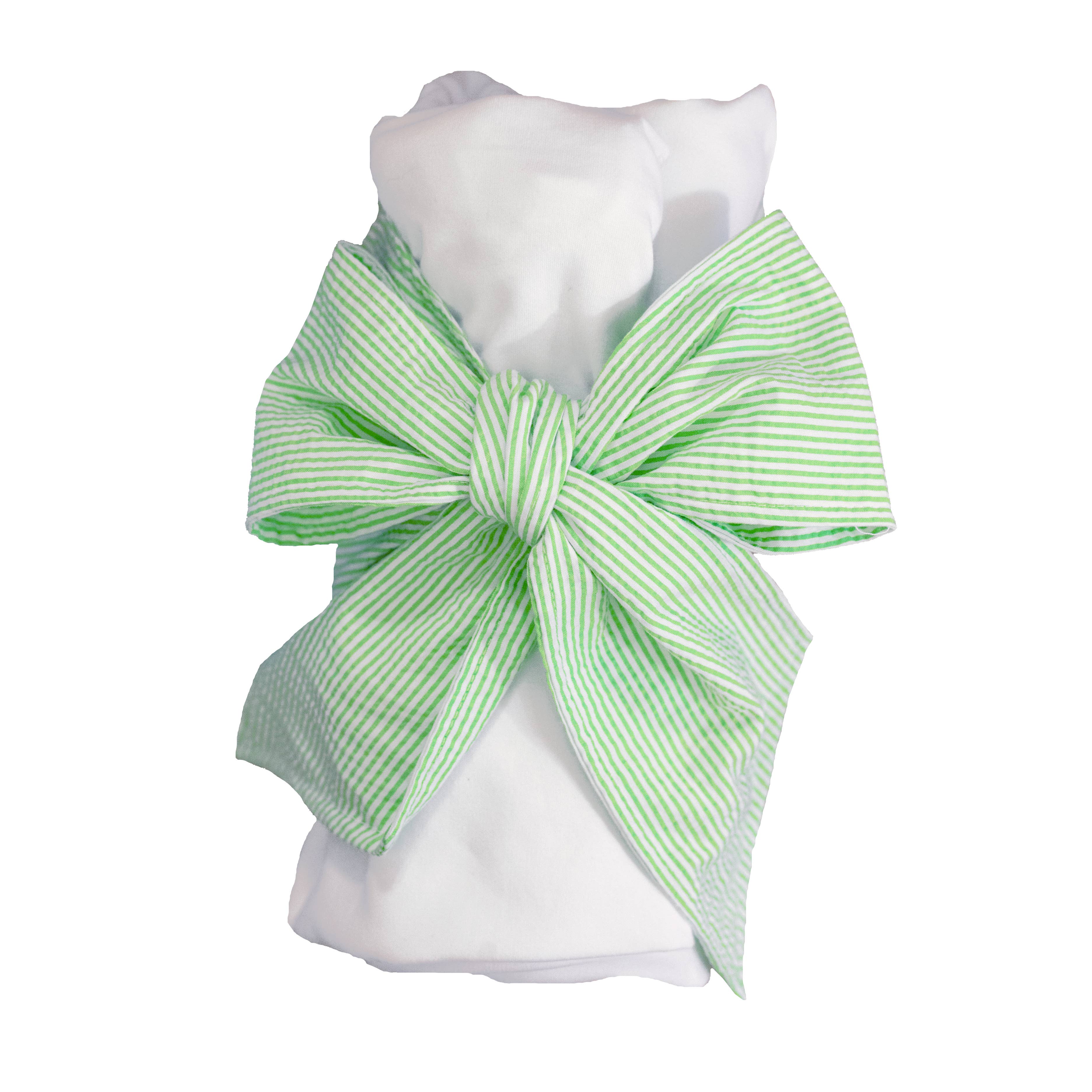 Seersucker Baby Swaddle Blanket