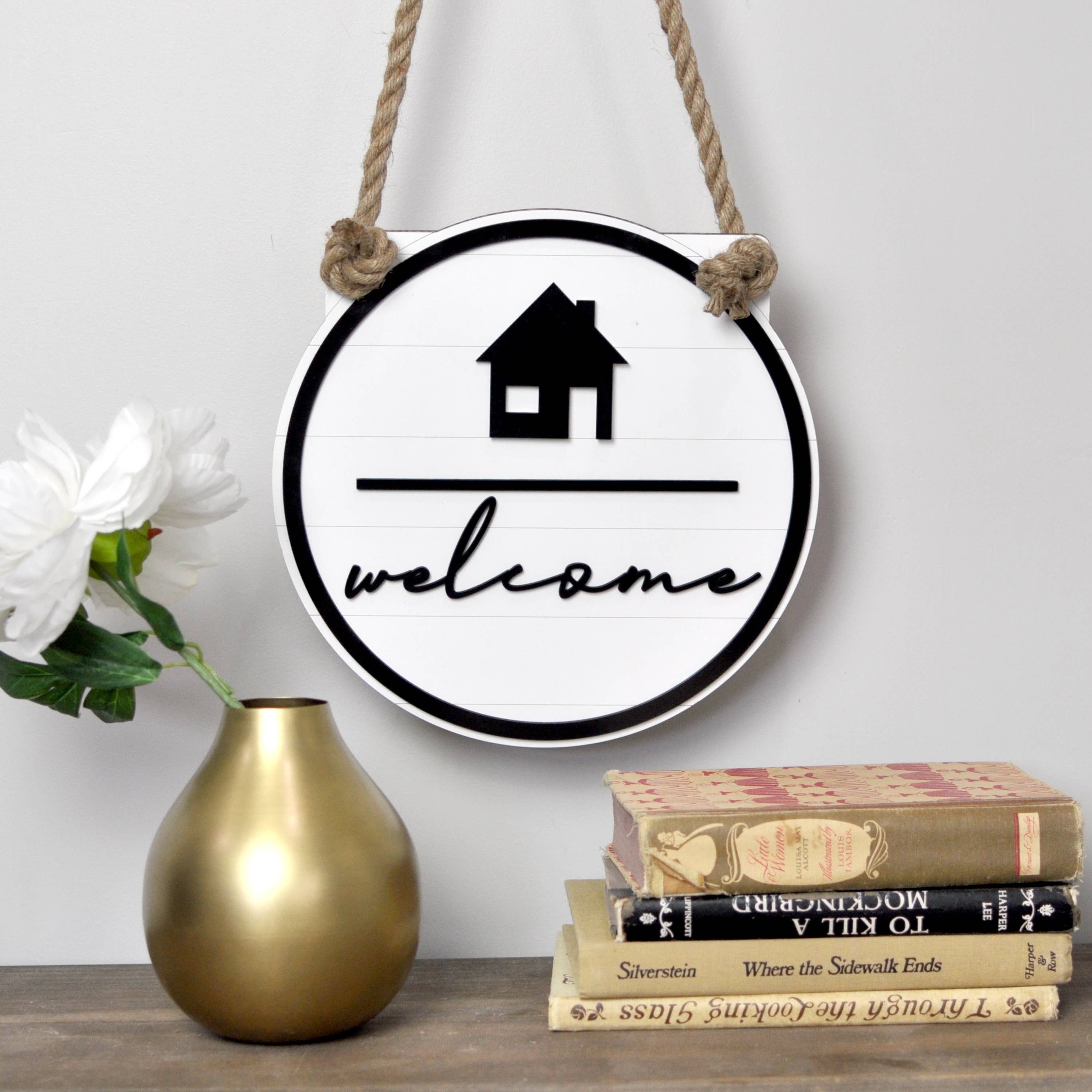 Interchangeable Welcome Sign