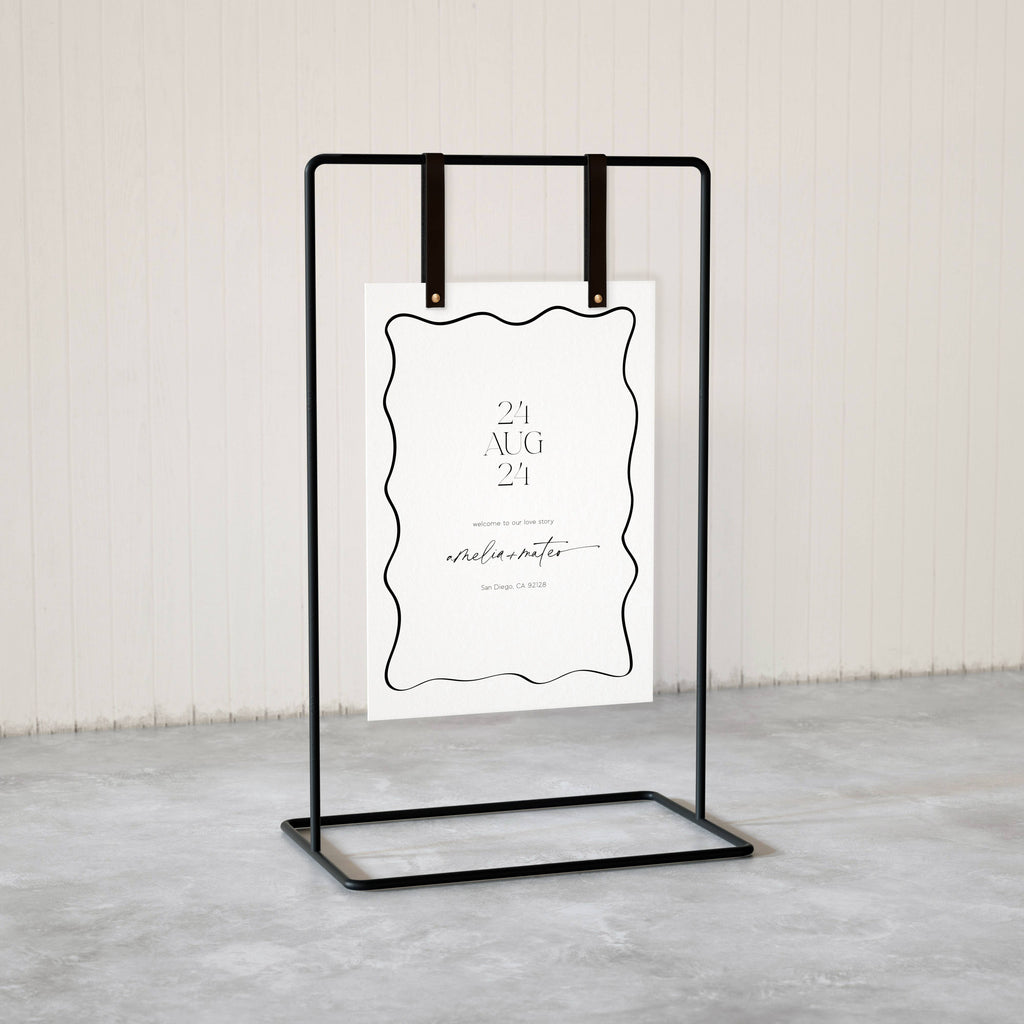 Leather Signage Hanger