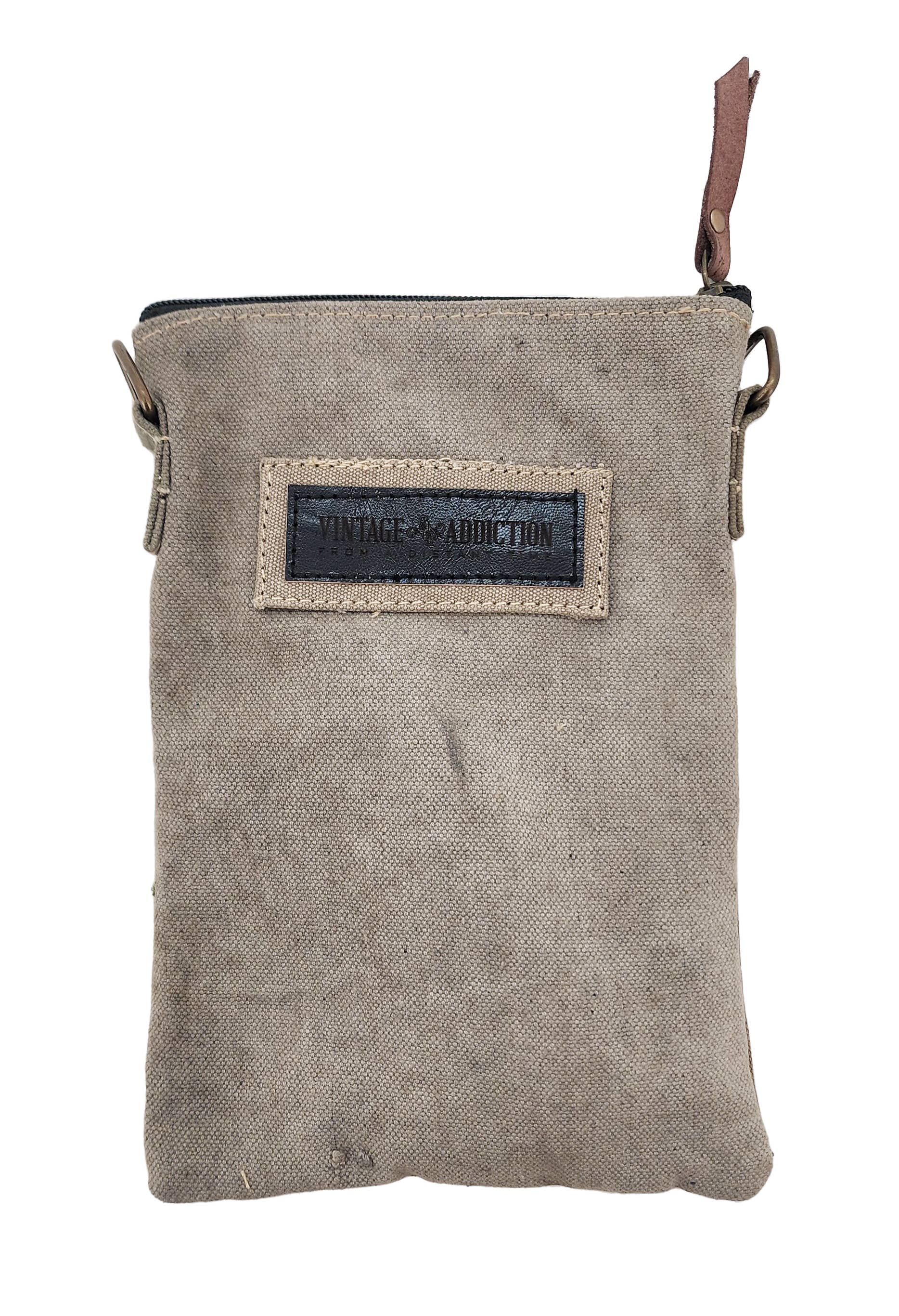 Beach Bus Recycled Tent Small Crossbody