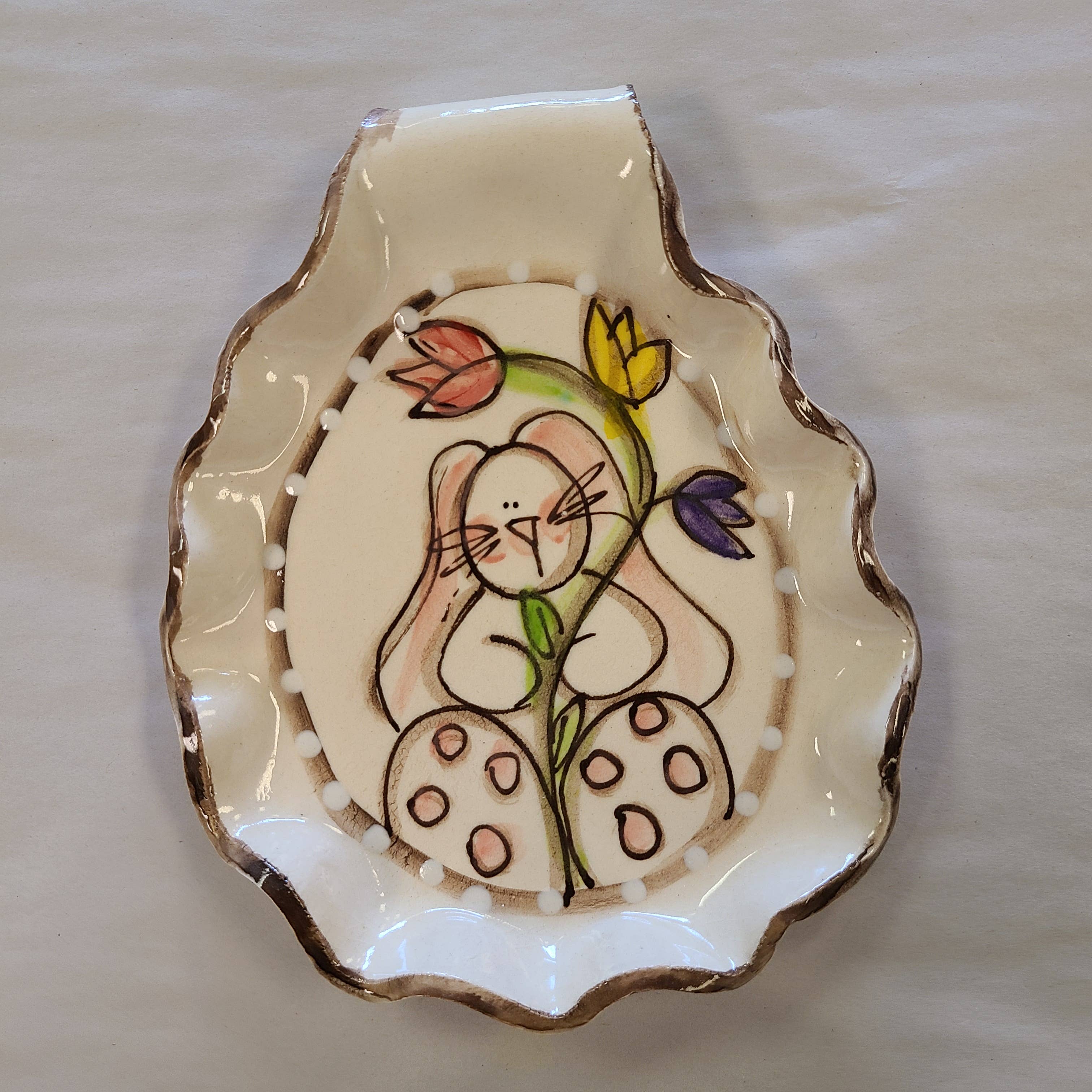 Spoon Rest (AW Bunny Tulips)