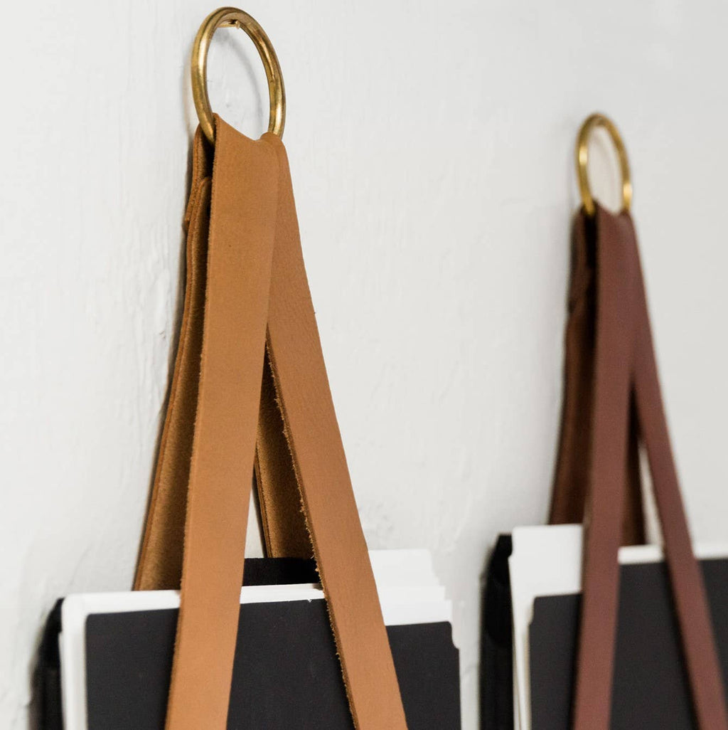 Leather Wall Mount Storage Hanger